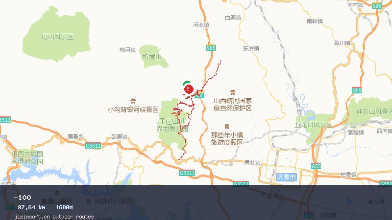 阳城西山大穿越线路-全长100公里左右